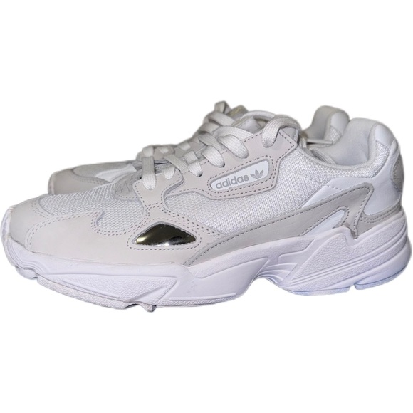 BNIB Adidas Falcon Sneakers in Triple White - Picture 9 of 12